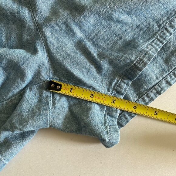 Madewell Women's Chambray Pull-On Shorts. Style L0048. Blue. Size Small - Picture 11 of 12